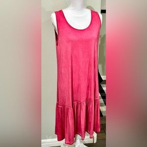 Pink Sleeveless Dress Sz L